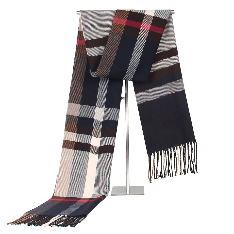 4e3436979dbfa02e0bb10cd8083b17c5.png Men's Solid Color Imitation Cashmere Scarf - Image 1