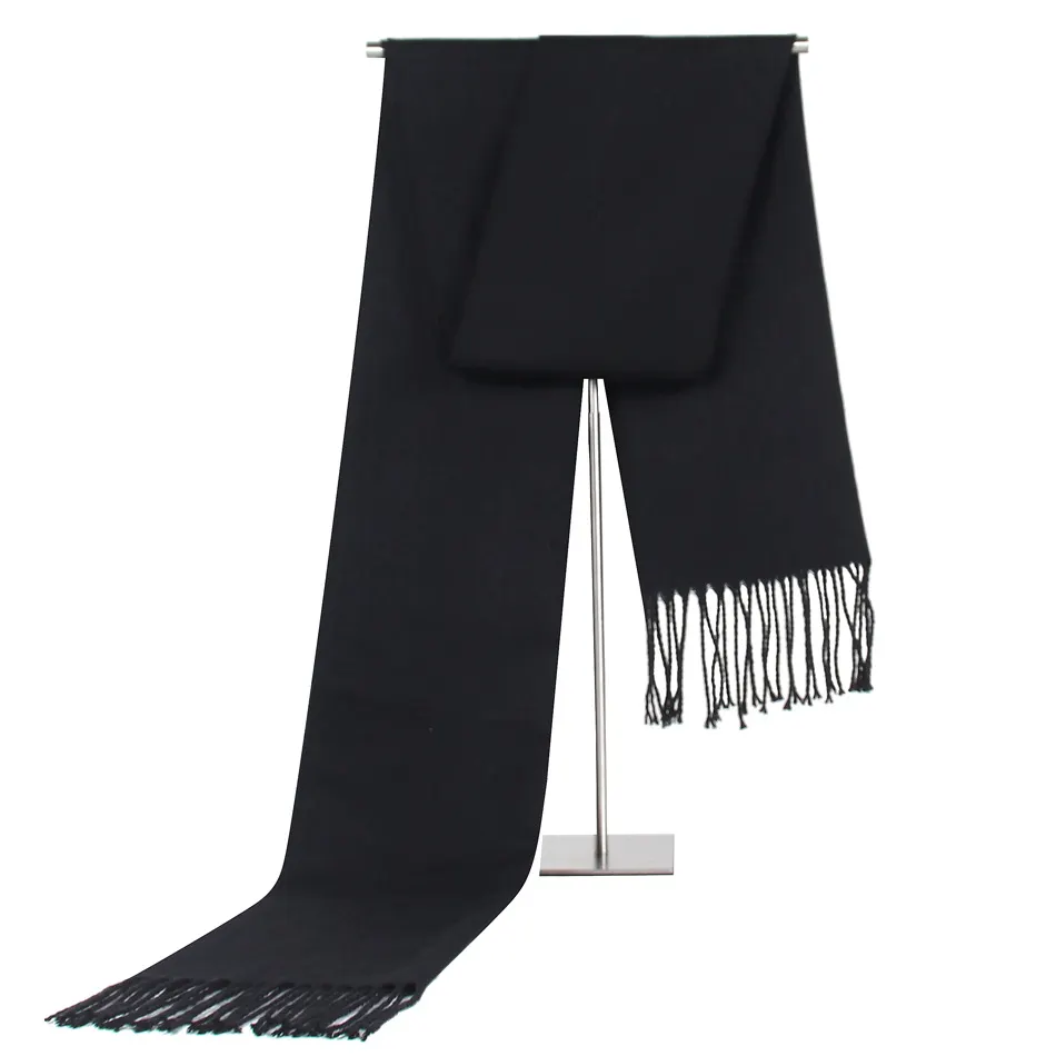 8a8835766bc1887b32ad28923dded2d1.webp Men's Solid Color Imitation Cashmere Scarf 8 Colors - Image 1